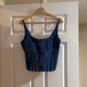 Maeve Denim Crop Top